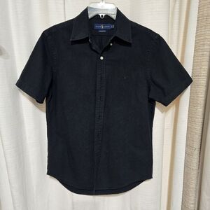 Ralph Lauren Men's Black Casual Button Down Shirt